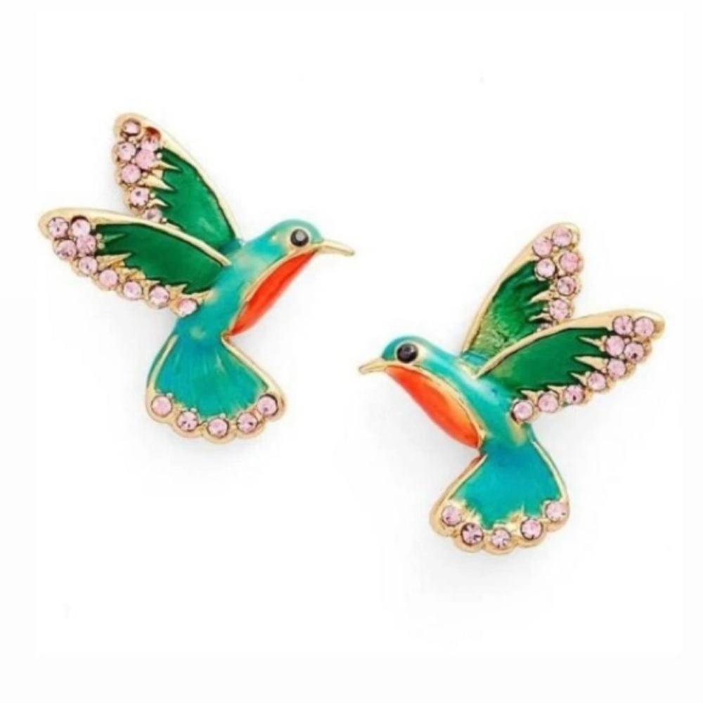 Kate Spade Scenic Route Multicolor Hummingbird Earrings